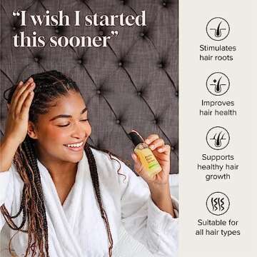 Biotin Hair Growth Serum Advanced Topical Formula To Help Grow Healthy, Strong Hair Suitable for Men and Women of All Hair Types Hair Loss Support By Pureauty Naturals 2 Fl Oz (Pack of 1)