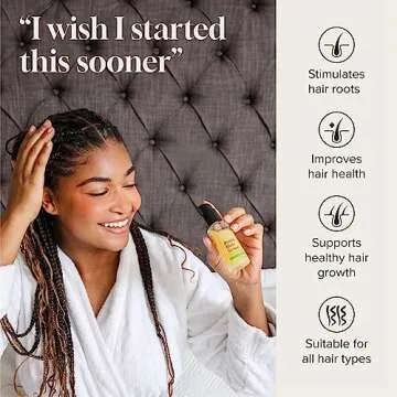 Biotin Hair Growth Serum Advanced Topical Formula To Help Grow Healthy, Strong Hair Suitable for Men and Women of All Hair Types Hair Loss Support By Pureauty Naturals 2 Fl Oz (Pack of 1)