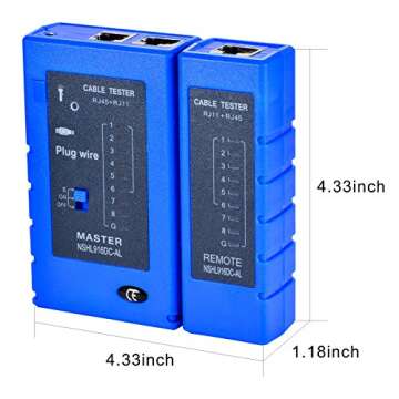 Optimal Shop Network Cable Tester Test Tool RJ45 RJ11 RJ12 CAT5 CAT6 UTP USB LAN Wire Ethernet