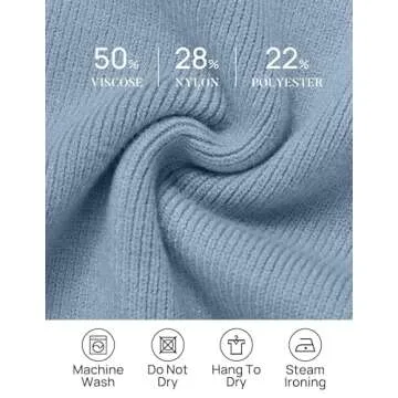 ZESICA Women's Casual Long Sleeve Cardigan V Neck Button Down Open Front Knit Loose Oversized Sweater Coat,Blue,Small