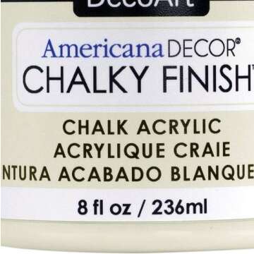 DecoArt ADC-02 Americana Chalky Finish Paint | 8-Ounce Lace - For Rustic Decor