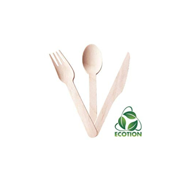 Eco-Friendly Disposable Wooden Cutlery Set of 200