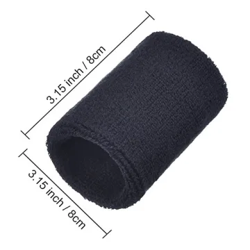 Willbond 6 Pcs Absorbent Wristbands for Sports Activities