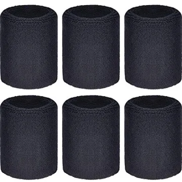 Willbond 6 Pcs Absorbent Wristbands for Sports Activities