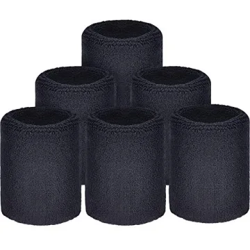 Willbond 6 Pcs Absorbent Wristbands for Sports Activities