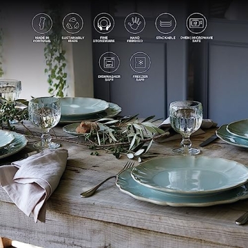 Costa Nova 13'' Ceramic Charger Plate - Elegant Tableware