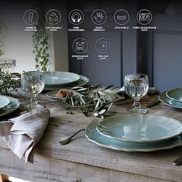 Costa Nova 13'' Ceramic Charger Plate - Elegant Tableware