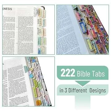 Mr. Pen - Bible Tabs with 222 Durable Designs for Easy Navigation