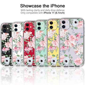 BICOL for iPhone 11 Case - Chic Floral Design, Complete Protection Included