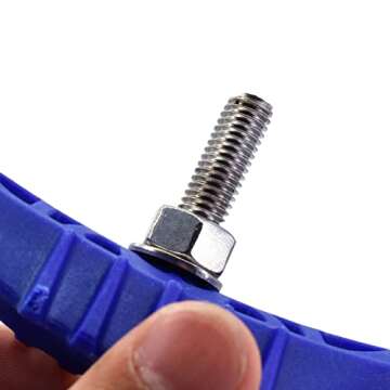 Tyre Rim Lock for Dirt Bike, Tyre Safe Bolt 1.6" 1.85" 2.15" Inner Tire Lock Fits for Pit Monkey Bike Motorcycle Wheel (Wheel Rim-1.85-Blue)