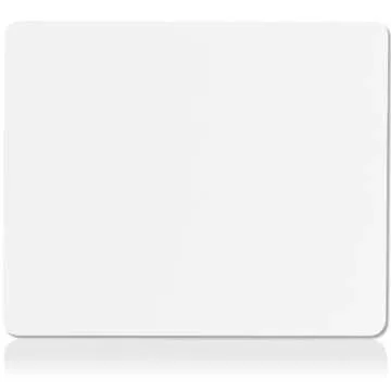 Quality Selection White Mouse Pad Non-Slip Rubber Base Computer Mousepad, Tracking Accuracy and Smooth Surface Mouse Control, Standard White Mouse Pads for Desk Office, Home & Gaming 7.75 x 9.25 in