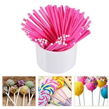 Colorful 100Pcs Lollipop Sticks for Sweet Creations