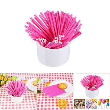 Colorful 100Pcs Lollipop Sticks for Sweet Creations