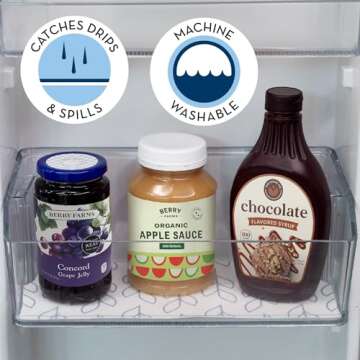 Envision Home 12x24 Absorbent Refrigerator Liners - 6 Pack