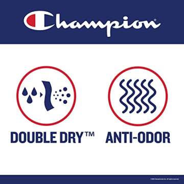 Champion Women's Absolute, Moderate Support, High-Impact Sports Bra, Black, Medium