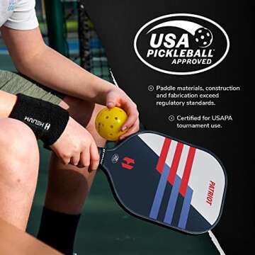 Helium Pickleball Paddles 4-Pack - Perfect Set for Family and Friends