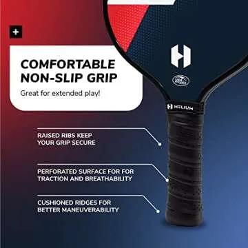 Helium Pickleball Paddle Set of 4 - Lightweight, Durable, Fun