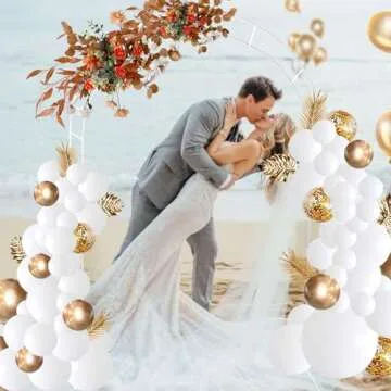 Adorox 7.8ft Metal Garden Arch for Weddings and Events