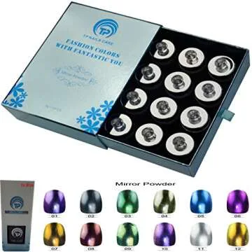 Magic Chrome Effect Powder & Gel Top Coat for Nails