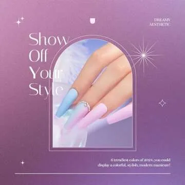 Beetles Gel Nail Polish Set 6 Colors Glitter Sky Blue Purple Gel Polish Kit Lavender Violets Gel Nail Polish Gel Nail Polish Soak off Uv LED Gel Manicure DIY Nail Home