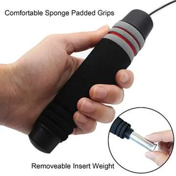 Benvo Weighted Ropeless Jump Rope for Cordless Fitness