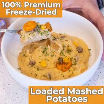 Nutristore Freeze-Dried Loaded Mashed Potatoes | Emergency Survival Bulk Food Storage Meal | Perfect...
