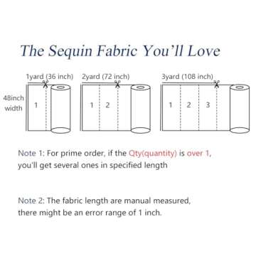 ShiDianYi Iridescent Green Sequin Fabric - Versatile DIY Material