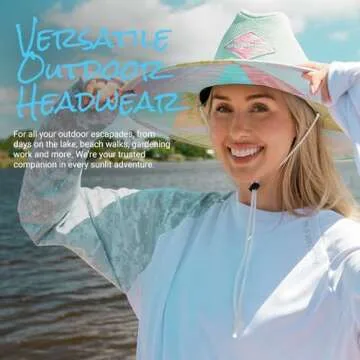 New Premium Keys Straw Hat with Adjustable Drawstring | UPF 50+ Sun Protection | By SA Co.