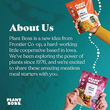 Plant Boss Mild Plant Taco Crumbles | Organic Meatless Crumbles | 15g Protein Per Serving | Soy-Free | 3.35 oz Bag | Pack Of 6