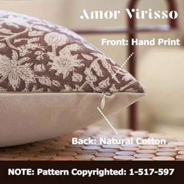 Amor Virisso Floral Pillow Covers - Elegant Comfort 20x20