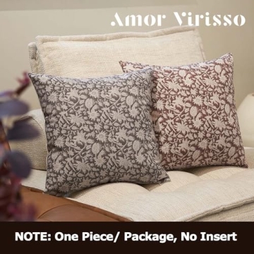 Amor Virisso Floral Pillow Covers - Elegant Comfort 20x20