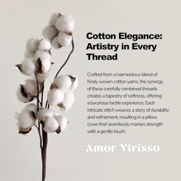 Amor Virisso Floral Pillow Covers - Elegant Comfort 20x20