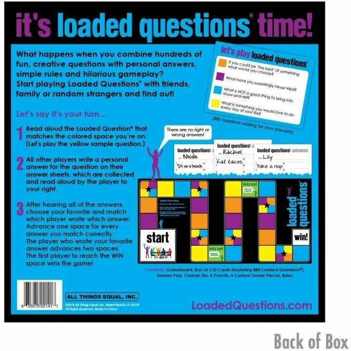 Loaded Questions Family Game - Fun with Friends & Family