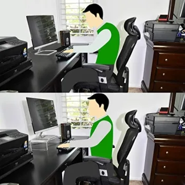 AMT Premium Acrylic Clear Monitor Stand Laptop/PC/Multimedia Monitor Riser for Home Office