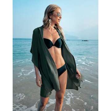 Ekouaer Women's Swim Cover Up Stylish Beach Dress