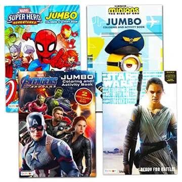 Bulk Coloring Books for Kids 8-12 Ages - Fun Character Bundle