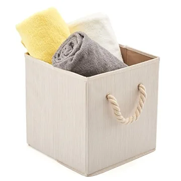 EZOWare Elegant Fabric Storage Bins Set of 4