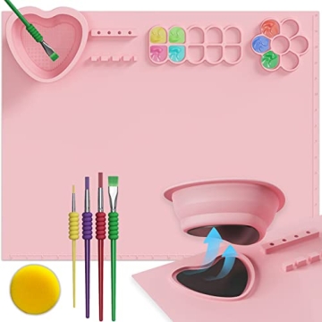 Svartur Art Mat with Detachable Cup & Painting Accessories