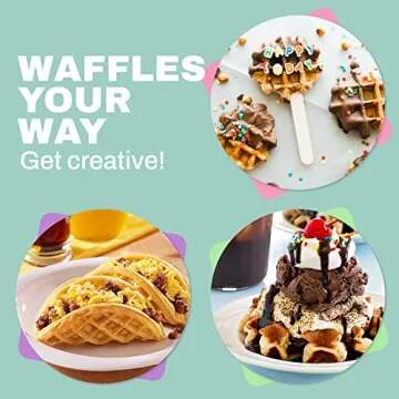 Elite Gourmet Mini Waffle Maker - Compact and Versatile Cooking