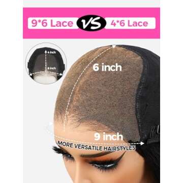 ISEE Hair Wear And Go Glueless Wig Human Hair M Cap 9x6 Water Wave Wig Pre Cut HD Lace 180% Density Deep Curly Lace Front Wig Human Hair Pre Plucked For Beginners 3 Second To Wear Glueless Wig 22 Inch