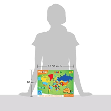 Imagimake Mapology World Map Puzzle for Kids 4-8