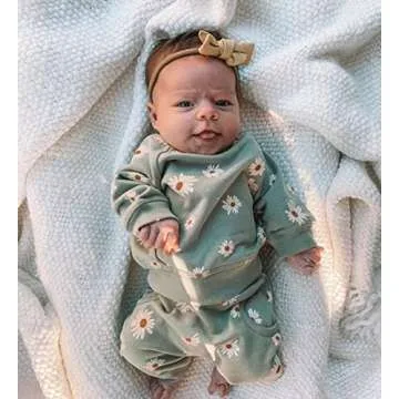 Newborn Infant Baby Girl Clothes Set Long Sleeve Sweatshirts Tops Pants Outfits Clothing Gifts 3 6 9...