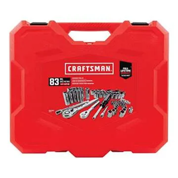 CRAFTSMAN 83-Piece Mechanics Tool Set for DIY Enthusiasts