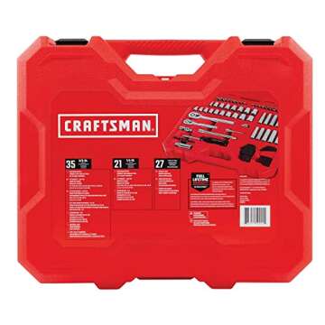 CRAFTSMAN 83-Piece Mechanics Tool Set for DIY Enthusiasts
