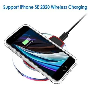 JETech Clear Case for iPhone SE 3/2, 8, 7 - Lightweight & Durable