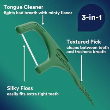 DenTek Fresh Clean Floss Picks for Tight Teeth – 75 Count