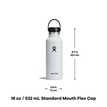 Hydro Flask Standard Flex Cap White 18 Oz