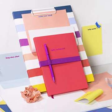 Stylish Kate Spade New York Lined Notebook & Black Pen Set