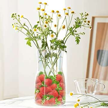 RONRONS 20 Pieces Artificial Strawberry Lifelike Fruit Plastic Strawberries Photography Prop Home Kitchen Cabinet Party Ornament, Small