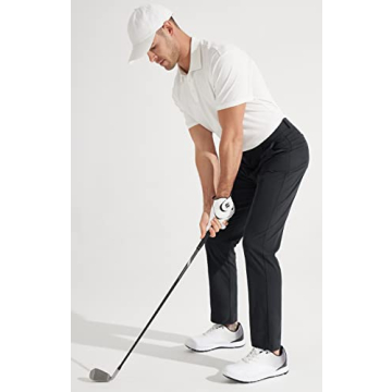 Libin Men's Golf Pants - Lightweight Quick Dry Comfort Trousers